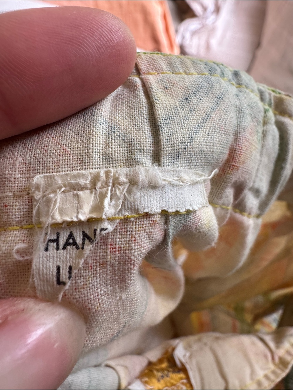 Vintage linen skirt - Picture 3 of 6